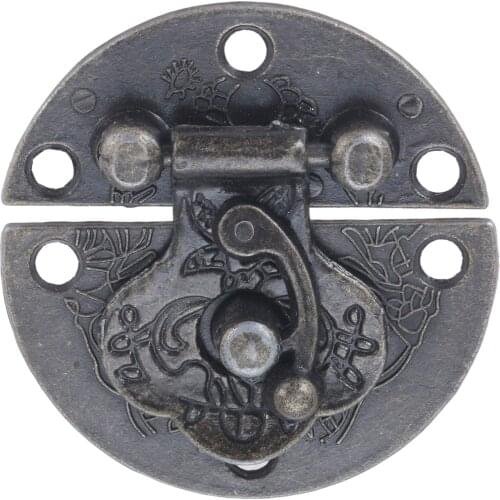 40mm Antique Zinc Alloy Wooden Case hasp Vintage Decorative Jewelry Gift Box Suitcase Hasp Latch Furniture Buckle Clasp Lock
