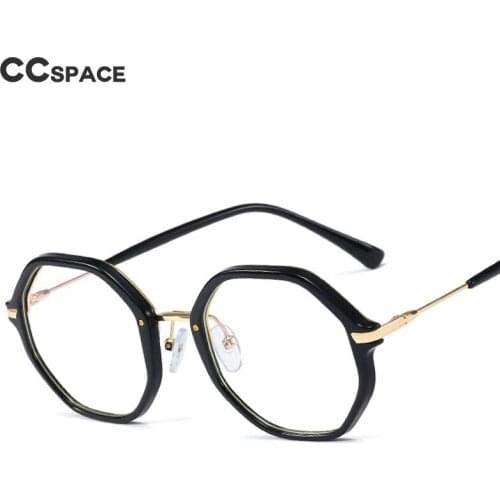 48252 Retro Polygon TR90 Glasses Frames Anti Blue Men Women Optical Fashion Computer Glasses
