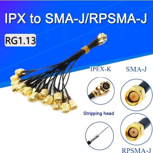 5PCS Antenna Converter Cable U.FL/IPX to SMA Male Connector RG1.13 Pigtail Cable SMA Plug to IPEX Antenna WiFi Cable RP-SMA-J