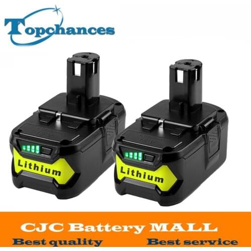 2pack/lot 18V 6000mAh/5000mAh Li-Ion For Ryobi Hot P108 RB18L40 Rechargeable Battery Pack Power Tool Battery For ONE