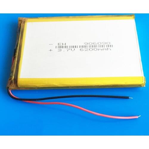 EHAO 906090 3.7V 6200mAh Rechargeable Battery Lipo Polymer Lithium cells for Power Bank tablet PC laptop PAD Circuit board