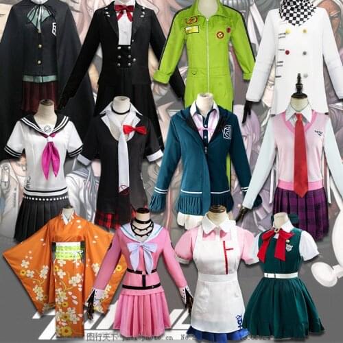 Danganronpa cos Mikan Tsumiki Nanami ChiaKi Miu Iruma Saionji Hiyoko Kokichi Oma Shirogane Tsumugi cosplay clothing