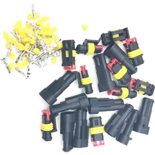 DC 12V 2 Pin way Electrical Wire Connector Plug cable Waterproof for ATV 10 pcs/lot