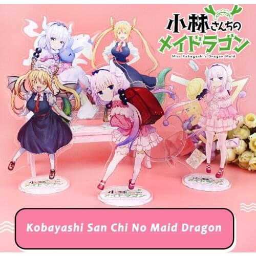 Cute Kamui Kanna Figure Acrylic Stand Model Toys Keychain Japan Anime Kobayashi San Chi No Maid Dragon Otaku Desk Decor Souvenir