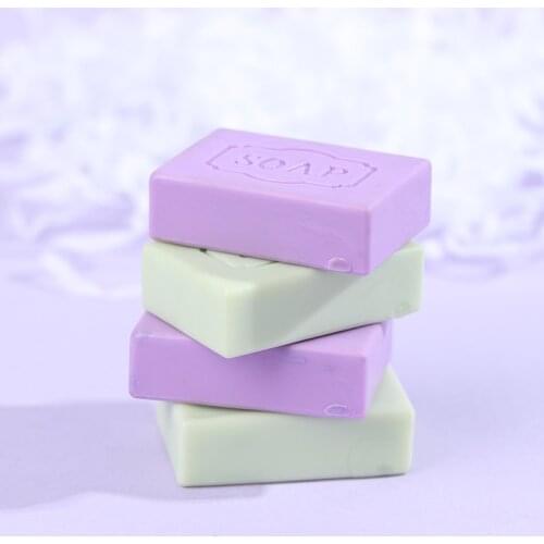 2PCS Dollhouse Miniature 1/12 Scale Mini Soap Pretend Play Doll House Furniture Bathroom Supplies Decoration Accessories Toys