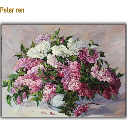 Peter ren Diamond painting Cross stitch kit Diamond embroidery patchwork Lilacs Diy Diamond Mosaic ic sticker square rhinestones