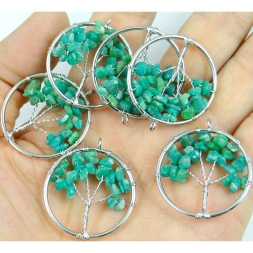 Natural stone Turquoises Quartz Crystal Opal lapis tiger eye pendant for diy Jewelry making necklace Accessories A88