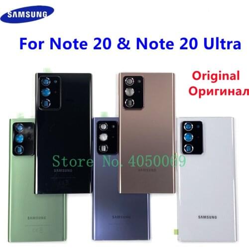 For SAMSUNG Galaxy Note 20 & Note20 Ultra Back Cover Battery Door Rear Glass Housing Case Replacement Parts Original AAA
