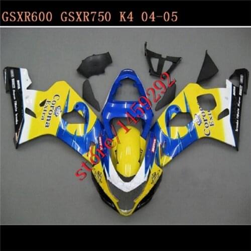 Custom Fairing set for SUZUKI GSXR600 750 2004 2005 fairing kit 04 05 GSXR 750 GSXR 600 K4 multicolor fairing