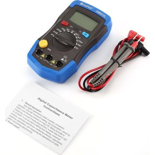 DM6013L Portable Handheld Digital Capacitance Capacitor Meter 1999 Counts Tester 200pF~20mF Data Hold Backlight