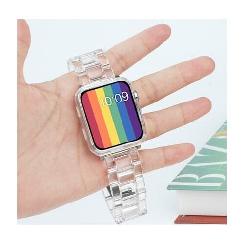 Transparent Resin Strap Band for Huami Amazfit PACE / GTR 2 2e /Huawei GT 2 2e pro /Garmin Samsung Watchband 22mm