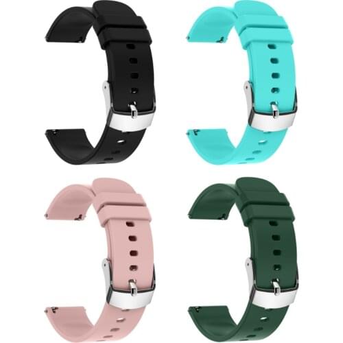 Silicone Universal 20mm Wrist Strap Watch Band For P22 Smart Watch and Other Smart Bracelet Women Men Sport Strap