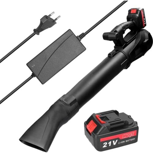 High-Power Electric Blower Strong Wind Leaves Blower Dust Removal Fan Handheld Lithium Battery Snow Cleaner Power Tool