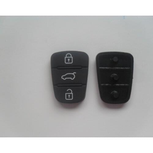 Replacement 3 Buttons Rubber Pad For Hyundai I10 I20 I30 IX35 Kia Sportage Cerato Rio Flip Key Protective Pad