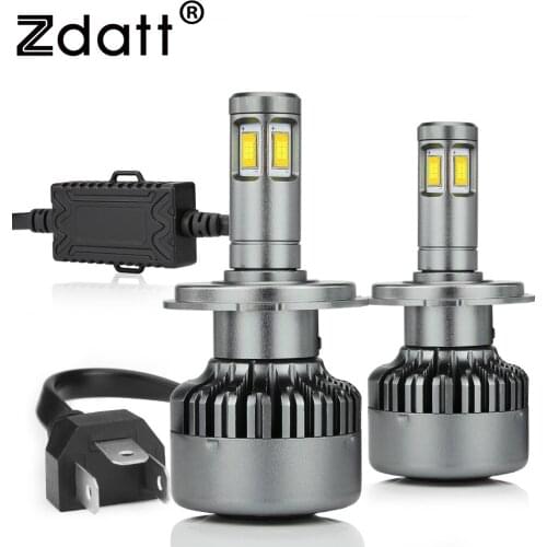 Zdatt Headlight 2pcs hb3 hb4 9007 9008 h8 h1 h11 h4 h7 Led Car Light Bulb Canbus 12v 6000k 100w 14400Lm Auto Leds Lamp h7led