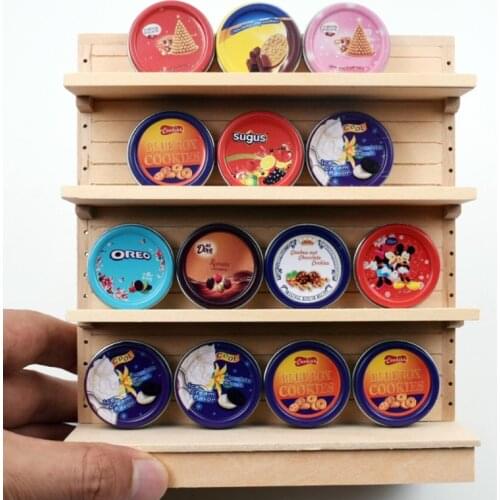 1PCS Mini 1/6 Miniature Dollhouse Cookies Chocolate Boxes Mini Play Food Toy for Blyth BJD Doll House Kitchen Accessories Toys