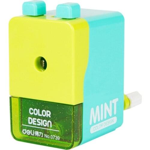 1pcs Manual Colorful Pencil Sharpener Mechanical Durable Pencil Sharpener Creative Students Stationery School Supplies