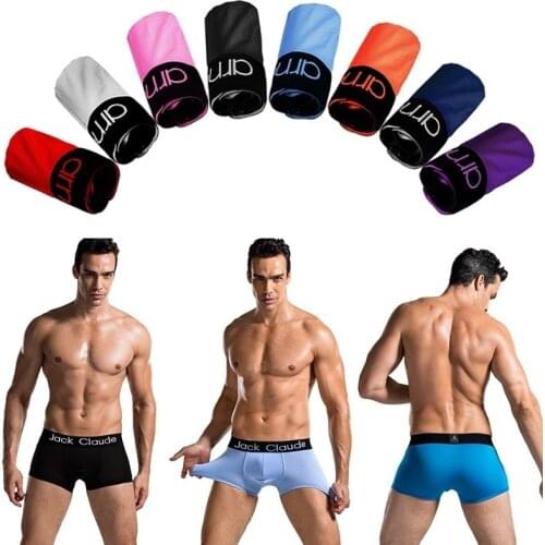 5Pcs Lot Comfortable Mens Casual solid Breathable Underwear Boxers Cotton Boxers Men Trunks Breathable Underwear