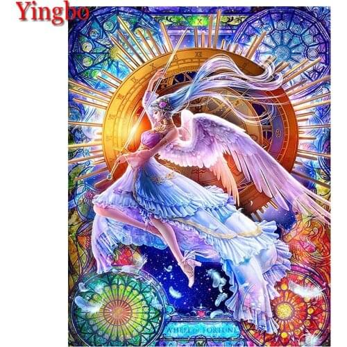 DIY Diamond Painting Angel Girl Full Square Diamond Embroidery Puzzle Picture 5D Diy Mosaic Rhinestone Home Decoration