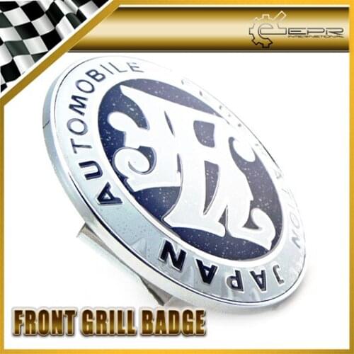 Car-styling Universal JDM JAF Front Grill Badge 90MM Diameter METAL BASE PLASTIC