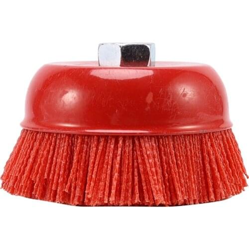 1 Piece 115 x M14 Cup Abrasive Brush Wheel P80 Pile Polymer-Abrasive 4.5 Inch Angle Grinder Tool