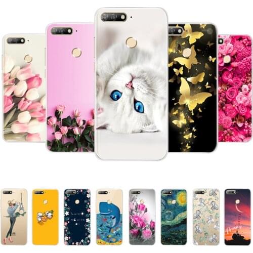 For Huawei Y6 Prime 2018 Honor 7A Pro 5.7"inch AUM-L29 Case soft Silicon TPU Phone Back cover Case on for Honor 7 A 7A Pro 7APro