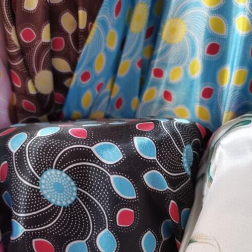 Ethnic Soft Satin Sateen Tilda Doll Craft Fabric Silky Printed DIY Sewing Ribbon Fabrics