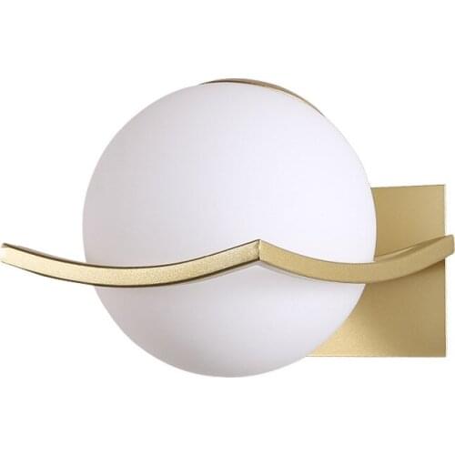 Crystal bedroom light living room decoration iron crystal bedroom corridor wall lamp bedroom bedside wall lamp