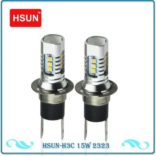 HSUN 2pcs H3C 64146BC High Power 2323 Chips LED Car truck Fog Light DRL BULB LAMP 12V Fog Light Auto Turn Singnal Lamp Bulb