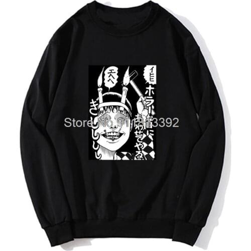 Junji Ito Collection Hoodie Hoodies Unisex Men Fleece Sweater Sweatshirt Streetwear Harajuku