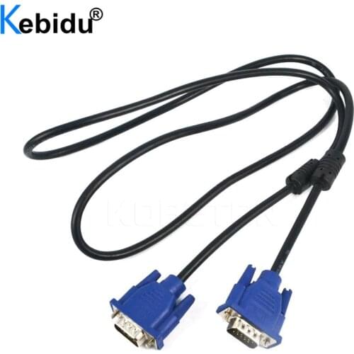 1.5m Length VGA Male to VGA Male Extension Cable Computer Monitor VGA Cable Connector For PC TV Adapter Converter