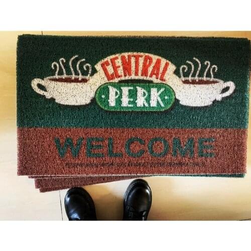 TV Show friends Welcome Doormat Entrance Mat Central Perk Hallway Anti-Slip Floor Mat Area Rugs Mat Carpet/camping