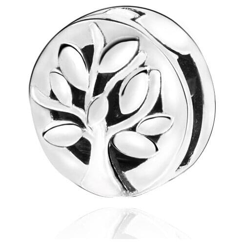 Lady Gift 925 Sterling Silver Beads Mother tree Clip Fit Original Pandora Bracelets Women DIY Fashion Jewelry