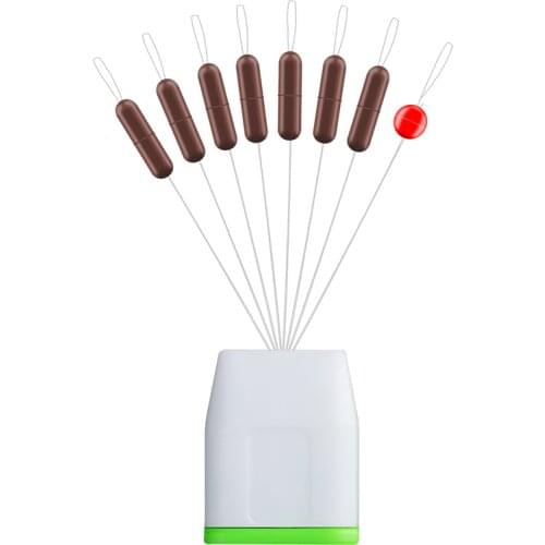 New 5 Group/set Rubber Space Beans Not To Hurt The Line Vertical Rod Clip Olive Shaped Coffee Spinner Bait Fishing Accessories