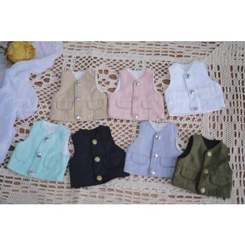BJD Doll clothes suitable for 1-6 size waistcoat with multi-color doll accessories