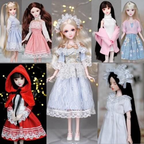 Handmade Dress Coat Ethnic Clothing Sweater Headwear Clothes set for 1/6 Xinyi BJD momoko Blythe Barbie doll