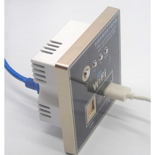 Support 12V-48V POE power wall Wireless AP Router for Hotel Room