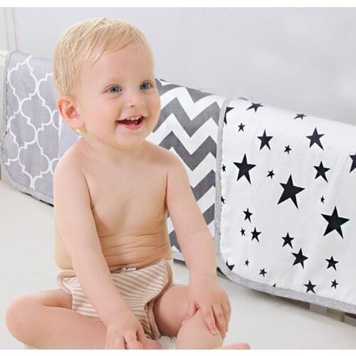Baby Diaper Change Pad Unisex Portable Waterproof Infant Nappy Diaper Change Pad Mat Sheet for Home Travel Outside 24x15in