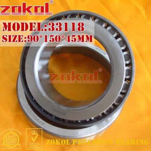 ZOKOL bearing 33118 3007718E Tapered Roller Bearing 90*150*45mm
