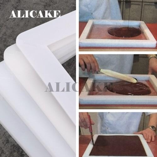 Manual Nama Raw Chocolate Molds Thick 0.55/1Cm Length 30Cm Detachable Acrylic Square Chocolate Mould Cake Decoration Tools