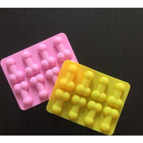 Sexy Penis Cake Mold For Soap, Birthday Fondant Cake, Chocolates, Ice and Soap 8 Penis Shape Cake Mold SC1801 Free Shipping