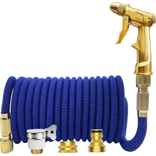 Hot Garden Magic Hose Pipe High-Pressure Car Wash Hose Adjustable Spray Flexible Home Garden Watering Hose Cleaning Water Gun