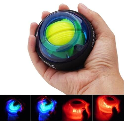 Glowing Wrist Power Gyroscopic Ball LED Wrist Trainer Ball for Stronger Arm Fingers Wrist Bones and Muscle Strengthener Exercise
