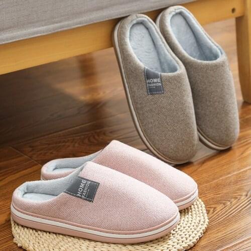 Women Slippers Winter Warm House Home Soft Non-Slip Plush Cotton Shoes Men Lovers Bedroom Ladies Girls Boys Cute Fur Slides