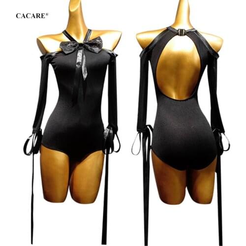 Leotard Women Bodysuit for Ballroom Dance Competition Dresses Waltz Latin Tango Dresses Standard Flamenco Costume Body D0751