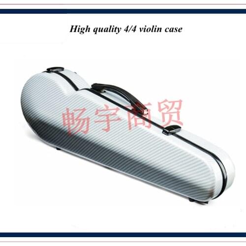 High quality Professional violin case 4/4 FRP carbon fiber white streak Fashion style violin parts violin accessories 023