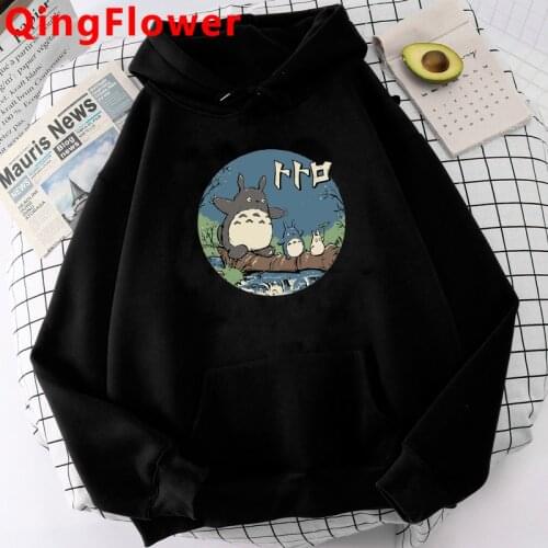 Totoro Studio Ghibli Kawaii Harajuku Hoodies Women Miyazaki Hayao Funny Cartoon Ullzang Sweatshirts Graphic Anime Hoody Female