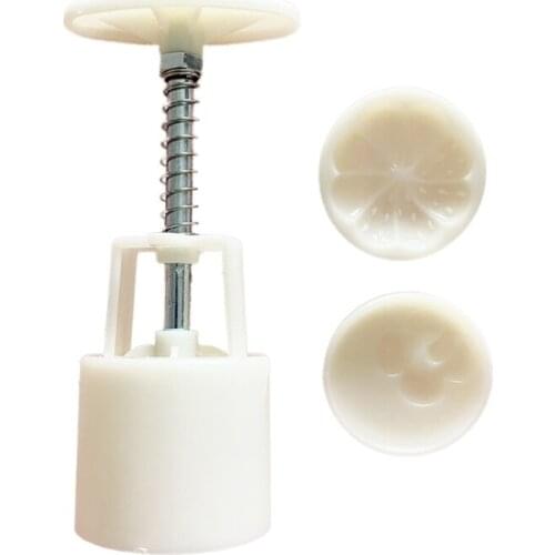 3D Mangosteen Shape Mooncake Molds Mid-Autumn Festival Hand-Pressure Moon Cake Mold DIY Decoration Mooncakes Press Mould