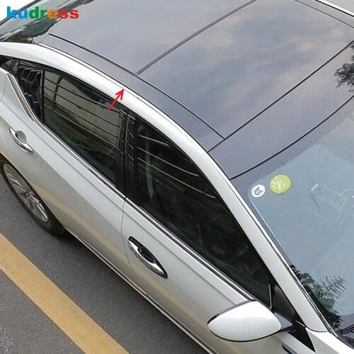 For Nissan Altima 2019 2020 Stainless Steel Top Roof Moulding Strip Cover Trim Car Accessories Sticker Moulding