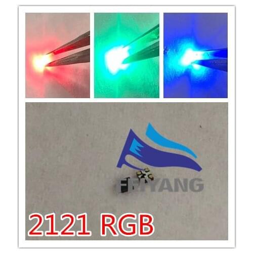 5000pcs Painel de LED SMD 2121 RGB LED LED Display Tela diodo 2121 SMD LED Diodos Multicolor Set Rainbow LED Import Gold Plated